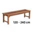 Clp Banc De Jardin En Bois De Teck Robuste Havana V2 Sans Dossier