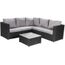 Salon De Jardin Resine Tressee Miami Florida Gris Achat