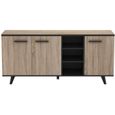 Buffet chene et noir