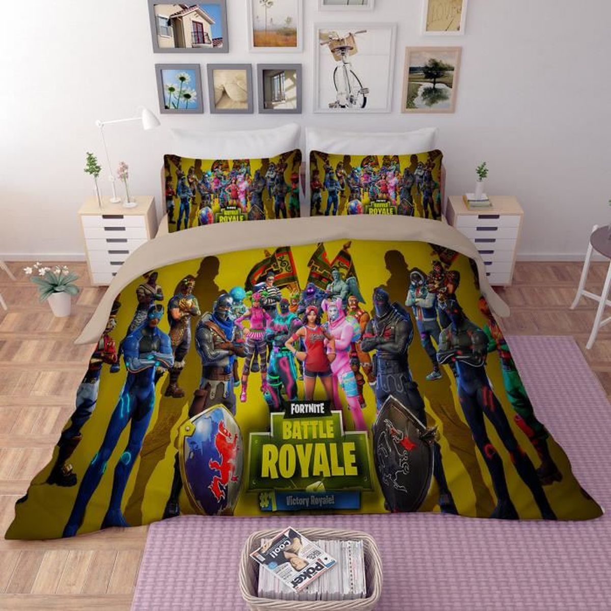 Parure de lit FORTNITE 18*18 cm 18D effet 18 pieces - Achat Parure de lit FORTNITE 18*18 cm 18D effet 18 pieces - Achat