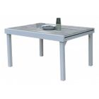 Table de jardin ModuloWood T 6/10 Verre Déco Bois Blanc Wilsa Garden