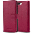 CADORABO Coque pour Apple iPhone 7 PLUS / 7S PLUS / 8 PLUS en ROUGE CERISE Cover Protection fonction de support