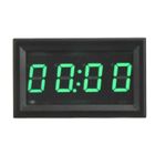 Horloge De Voiture Numérique Tbest à LED Lumineuse - Accessoire Tableau De Bord Vert - Affichage Heure Et Date