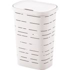 MHOME Coffre à linge - 55 L - Blanc