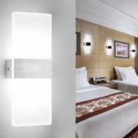 VINGO 6W Lampe murale LED d'intérieur Lampe murale moderne en acrylique pour le salon, l'escalier et le couloir, blanc froid
