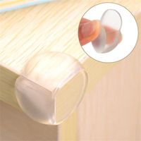 Protection d'angle en silicone pour meubles - LESHP - boule - blanc transparent ou bleu transparent - 31 * 22mm