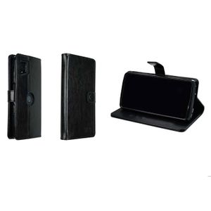 Housse Portefeuille 360° Pour Crosscall Core-X3 - Protection Cuir Noir