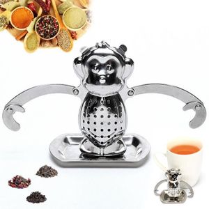Infuseur à Thé En Forme De Singe En Acier Inoxydable 304 - Boule à Thé Filtre Pour Thé En Vrac - Cadeau Mignon Et Pratique - 11