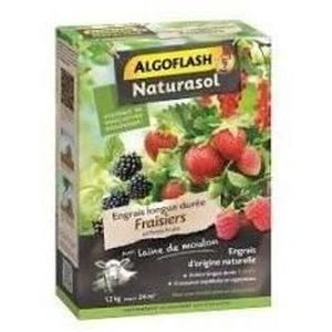 ENGRAIS Engrais Fraisiers et Petits Fruits - ALGOFLASH NATURASOL - Longue durée - 1,2 kg