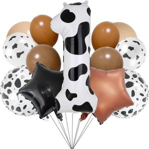 Anniversaire Decoration Vache Ballons Bannière Animaux Anniversaire Gâteaux  Topper Tourbillons Suspendus De Vache Party Decor[u6545] - Cdiscount Maison