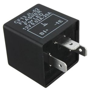 Relais de Clignotant /à 2 Broches Keenso Voyant de Clignotant de Goupille de 12v LED Signal de Clignotant Electronique de Moto R/églable