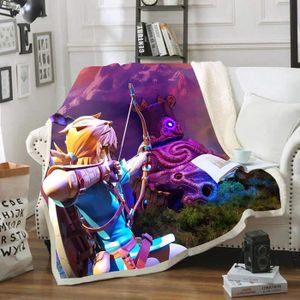 Plaid Legend of Zelda 1013 Couverture Polaire Plaid Canapé