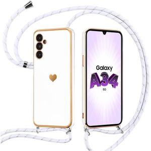 COQUE - BUMPER Coque Collier Cordon pour Samsung Galaxy A34 5G Bl