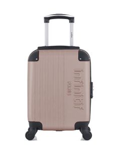 VALISE - BAGAGE INFINITIF - Valise Cabine XXS ABS TIRANA 4 roues 46cm - ROSE DORE