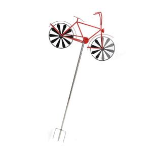 GIROUETTE - CADRAN Moulin à vent en métal pour vélo vintage - KEENSO - Wind- vélo - Rouge