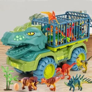 CAMION ENFANT Camion Transporteur de Voitures avec Dinosaure - K