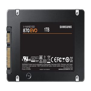 DISQUE DUR SSD Samsung 870 Evo Series 2.5 