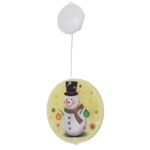 Christmas Concepts® Lanterne de Noël à suspendre au mur avec lumières LED Motif bonhomme de neige Blanc