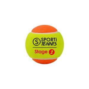 BALLE DE TENNIS Sachet de 3 balles de tennis Stage 2 Sporti France - jaune/orange - TU