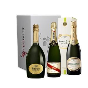 CHAMPAGNE Vinaddict - Coffret Cadeau Champagne Prestige3-3 B