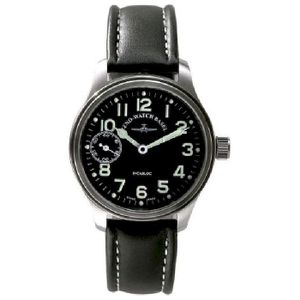 Montre Homme à Remontage Manuel Avec Date - Cadran Doré, Bracelet Cuir Noir, Occasion