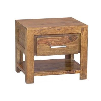 Table de chevet bois recyclé clair SALERNE | Tables de chevet | Pier Import