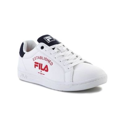 Chaussures FILA Crosscourt 2 Blanc Homme Adulte Lacets Synthetique Plat Blanc Cdiscount Chaussures