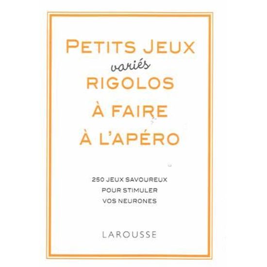 Petits Jeux Varies Rigolos A Faire A L Apero Cdiscount Librairie