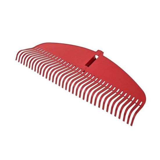Râteau à Feuilles Sans Manche Aqbau - 47 Cm De Large, Plastique Robuste, Rouge, Pour Jardin, Plage, Pelouse