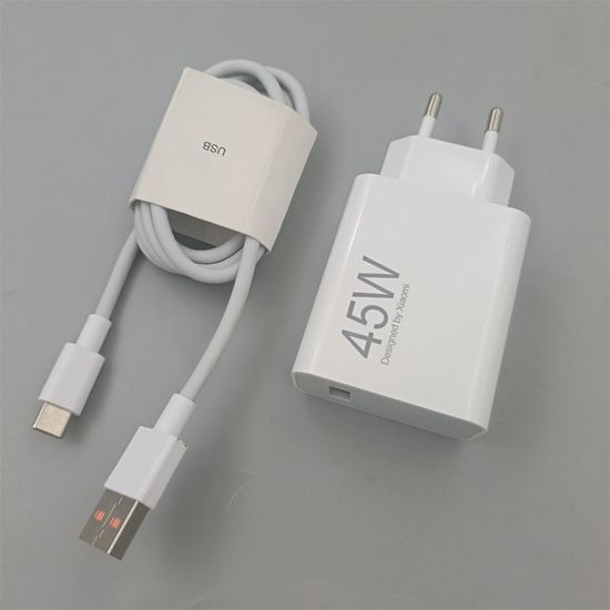 Chargeur Rapide 45W Pour Xiaomi Avec Câble USB-C 2m | Compatible Redmi Note 14 Pro, POCO, Mi Pad