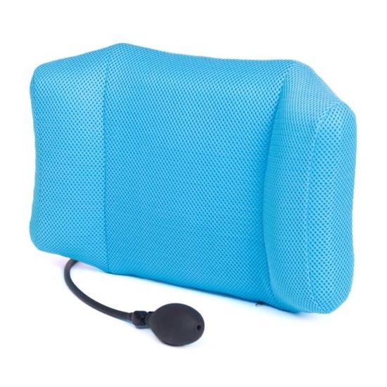 Coussin De Soutien Lombaire NHS - 30x40-60 Cm - Bleu - Pour Chaise De Bureau, Voiture, Lit - Améliore La Posture Et Soulage Le Dos