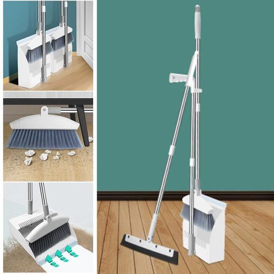 1 ensemble de pelle à poussière de balai, balai à Long manche, brosse à