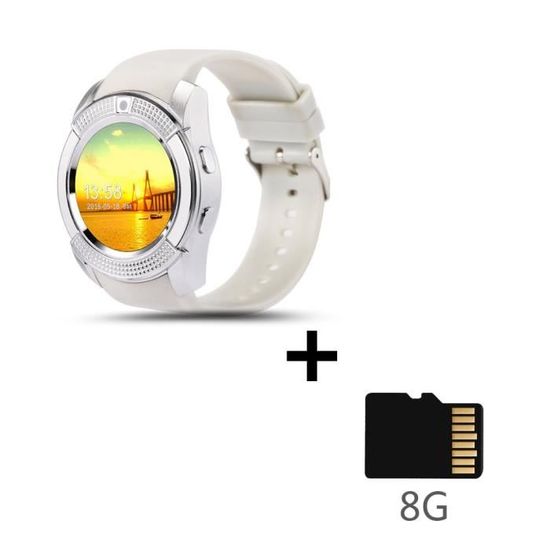 Montre best sale intelligente v8