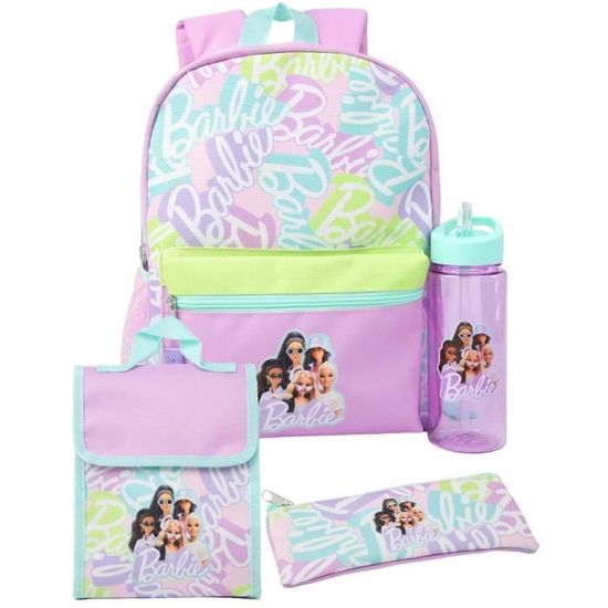 Sac à Cordon Barbie & Friends Pour Enfant - 43x32 Cm - Polyester - Rose