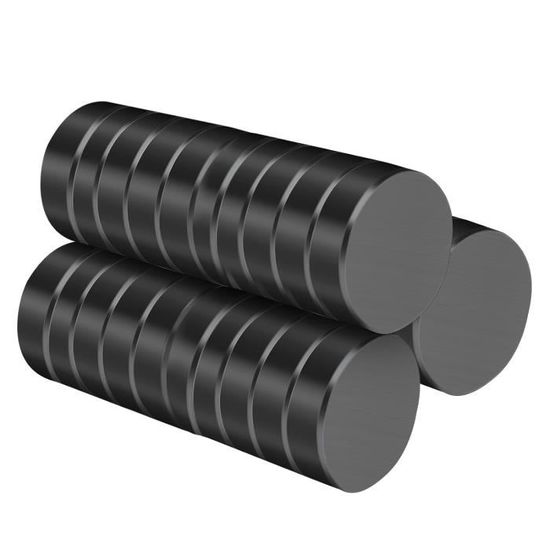30 Pièces Petit Aimant Rond Aimant Puissant Ferrite Aimants Mini Magnet ...