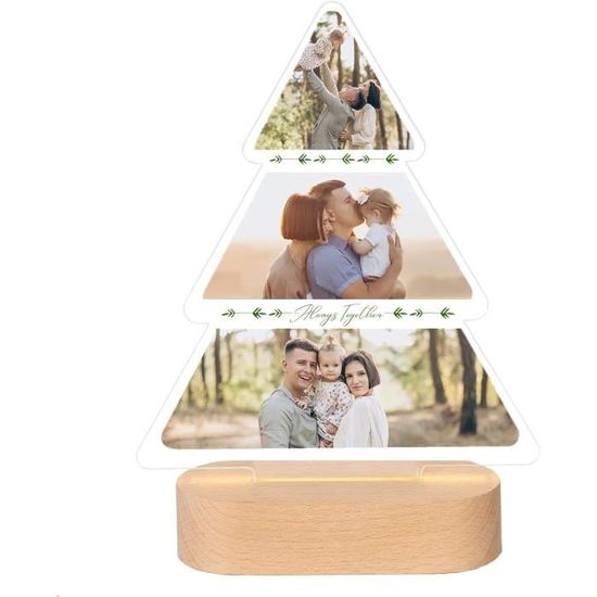 Lampe Personnalisée Photo Spéciale Noël. Expédition En 24h