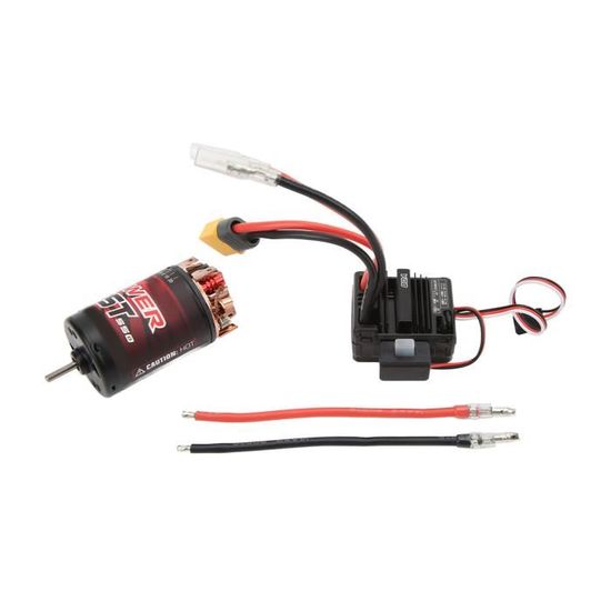 OGRC 550 21T Brushed Motor & 80A ESC Combo – With T-XT60 Adapter, For Traxxas TRX4, Axial SCX10, Redcat Gen8, 1/10 Scale RC Crawlers