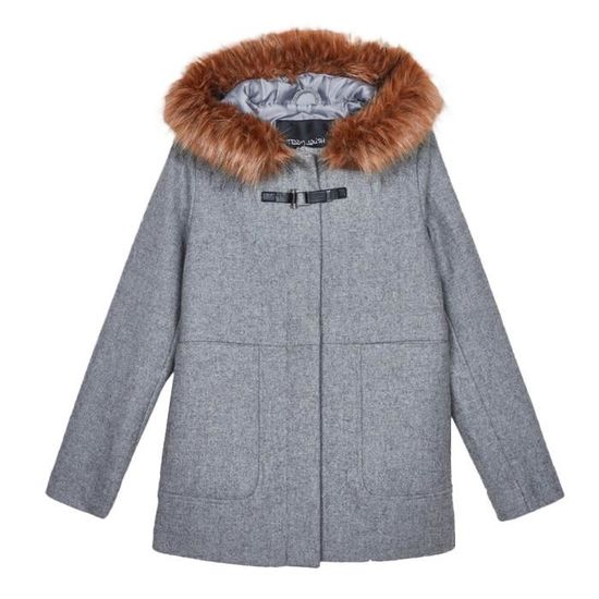 Manteau Gris Fille Teddy Smith Riloy Grey Cdiscount Pret a Porter