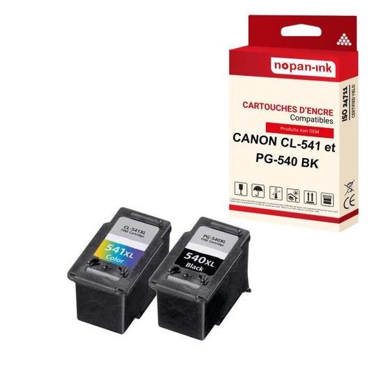 NOPAN-INK - x2 Cartouches CANON PG-540 XL + CL-541 XL compatibles Canon  Pixma MG 2100 Series, MG 2250, MG 3100 Series, MG 3150, MG - Cdiscount  Informatique