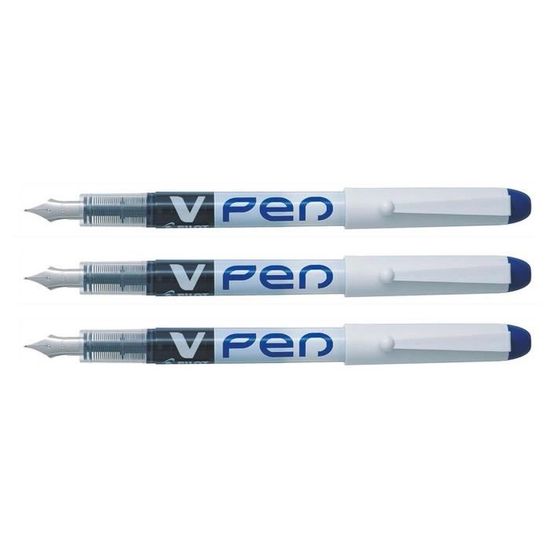 Stylos Pour Gaucher Maped Helix Visio – Lot De 3 (noir, Bleu, Rouge) | Encre Acrylique, Prise En Main Confortable