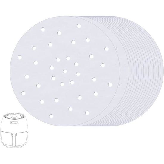 Lot De 50 Feuilles Papier Cartonné Rond 20 Cm - Blanc, épais, Pour Peinture, Dessin Et Décoration