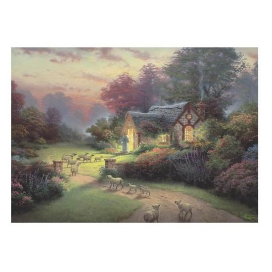 Puzzle Cottage du Bon Pasteur - Schmidt - Thomas Kinkade - 1000 pièces - Paysage et nature - Adulte