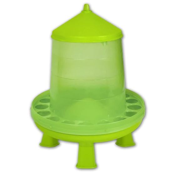 MUALROUS 30L Mangeoire à Poulet En Acier Inoxydable Mangeoires Automatiques Pour Volailles Sans Déchets Double Faces Distributeur D'Aliments Pour Poulet Imperméable Pour Canard Volaille