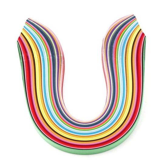 Bandes Papier Quilling 5 Mm - 600 Pièces, 54 Cm, Vert, Pour DIY, Décoration, Noël
