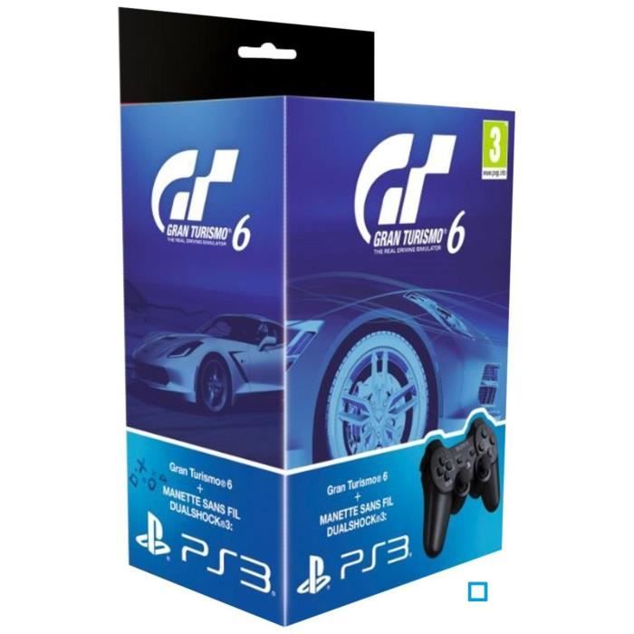 Pack Manette de Jeu Dualshock 3 + Gran Turismo 6
