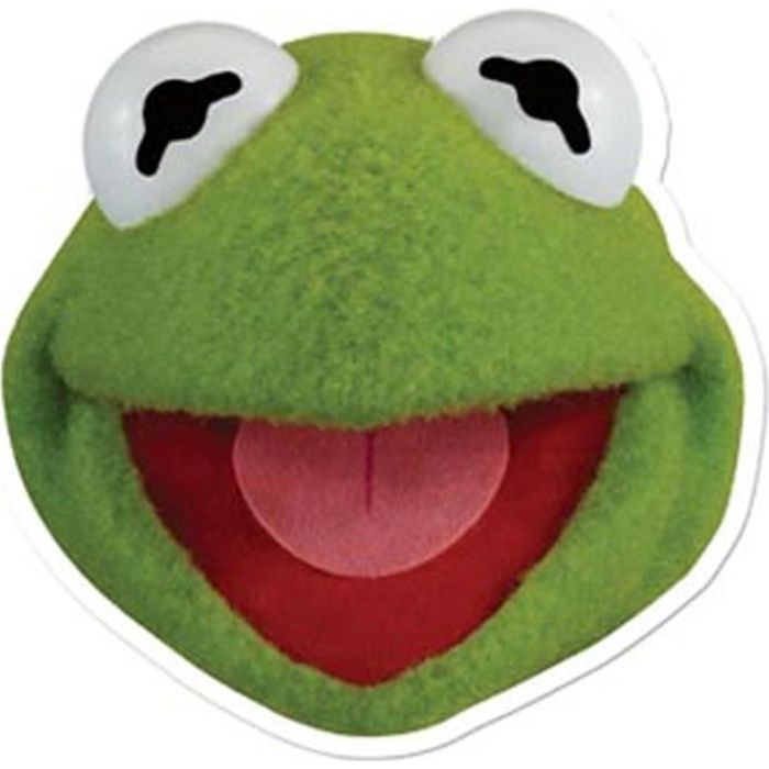 Masque Carton Kermit La Grenouille - Les Muppets Show