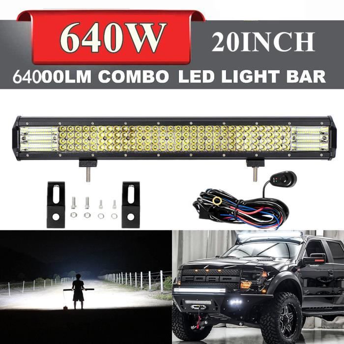 20''led barre lumineuse 12V 24V Led barre Combo Spot inondation conduite lumière de travail pour Jeep camions tracteur hors route 4x
