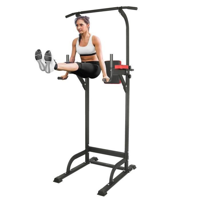 Power Tower, Chaise Romaine Barre de Traction, Tour de Musculation Multifonction Appareil d'entraînement à la maison