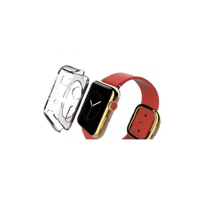 Coque Apple Watch 42mm Silicone Transparent Crystal TPU Case