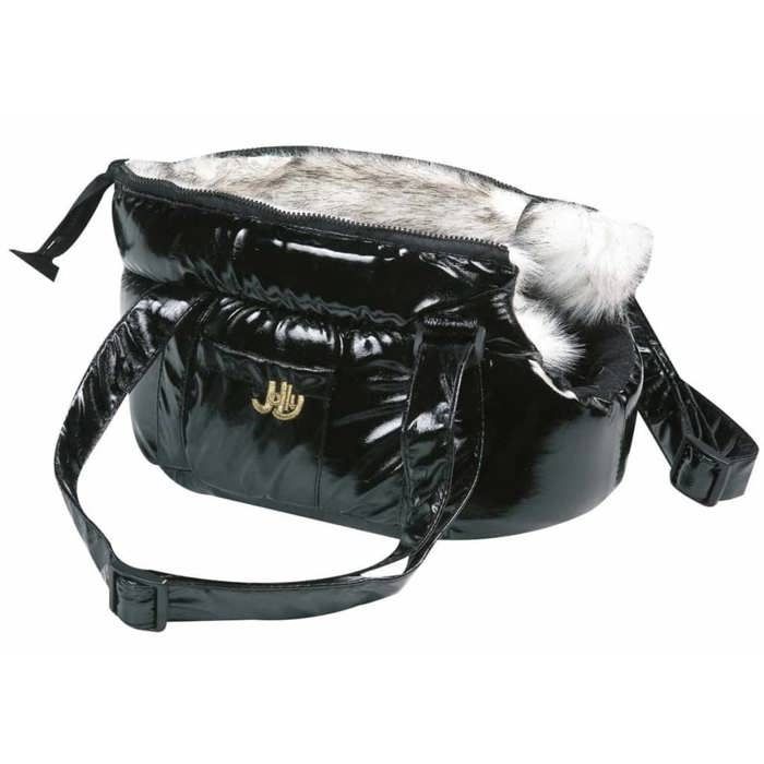 FLAMINGO Sac de transport pour animaux Lola Noir 25x16x15 cm 503408